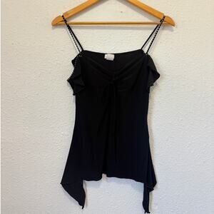 y2k fairy top whimsygoth tank going out blouse goth glam vintage made in usa